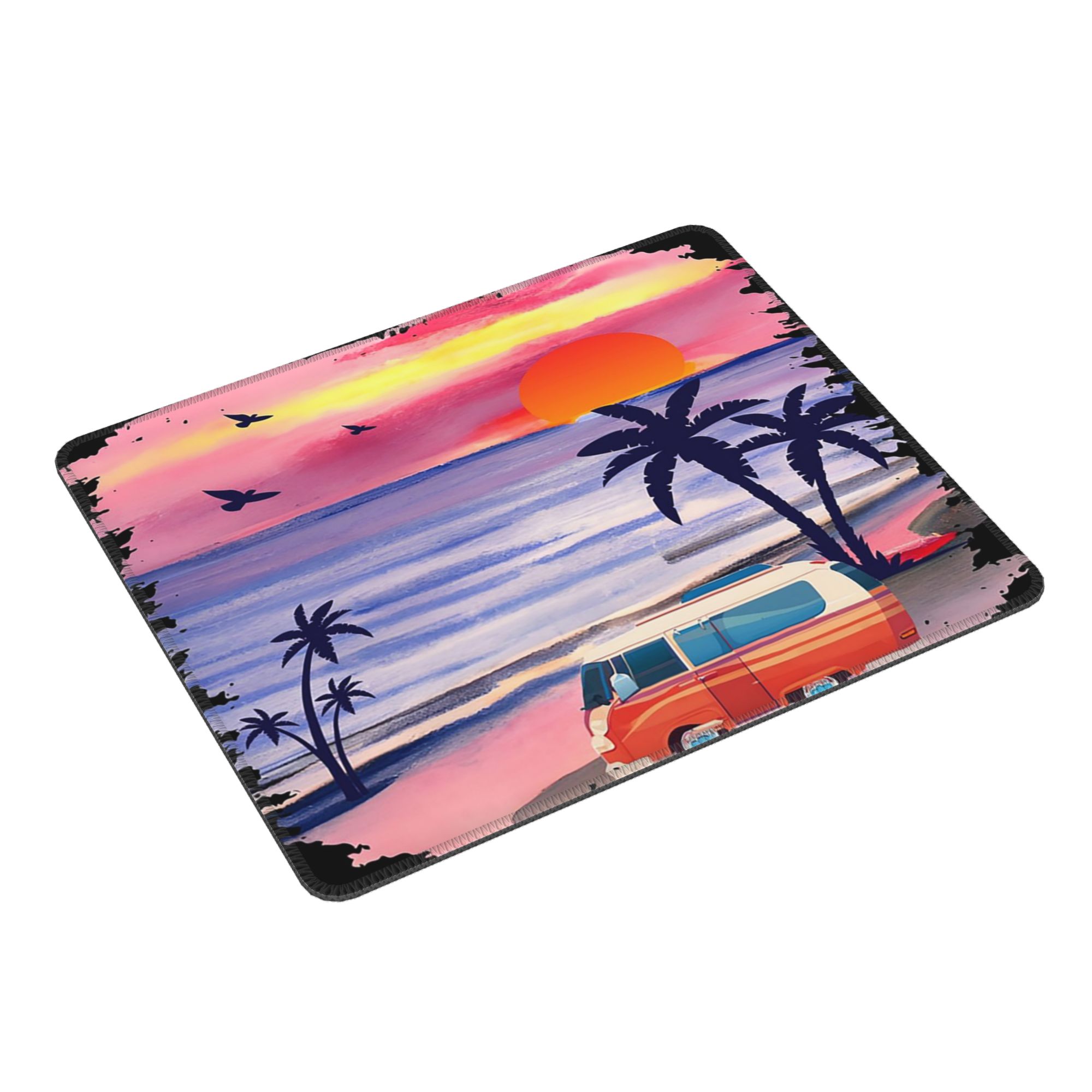 Office Table Accessories Unique - Uniek strandlandschap en camper van muismat