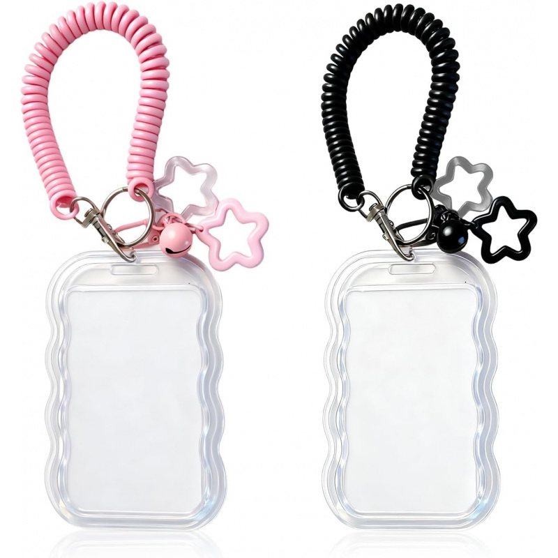 Tablet Cute Accessories - 2-pack schattige fotokaarthouder sleutelhanger Kpop fotokaarthouder,