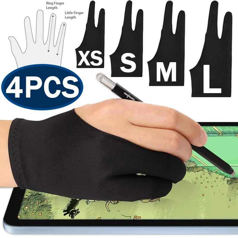 Drawing Glove Artist - Tekenhandschoen Palm Rejection Handschoenen met twee