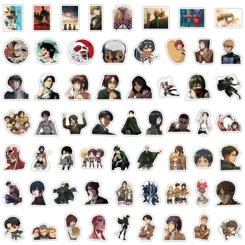 Tablet Accessories Aesthetic - 60 stuks Attack on Titan Anime