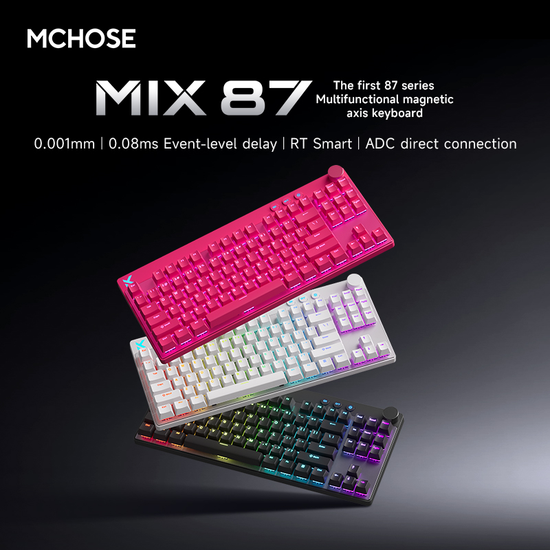 Tablet Accessories Gifts - MCHOSE MIX87 Magnetische schakelaar Mechanische toetsenborden