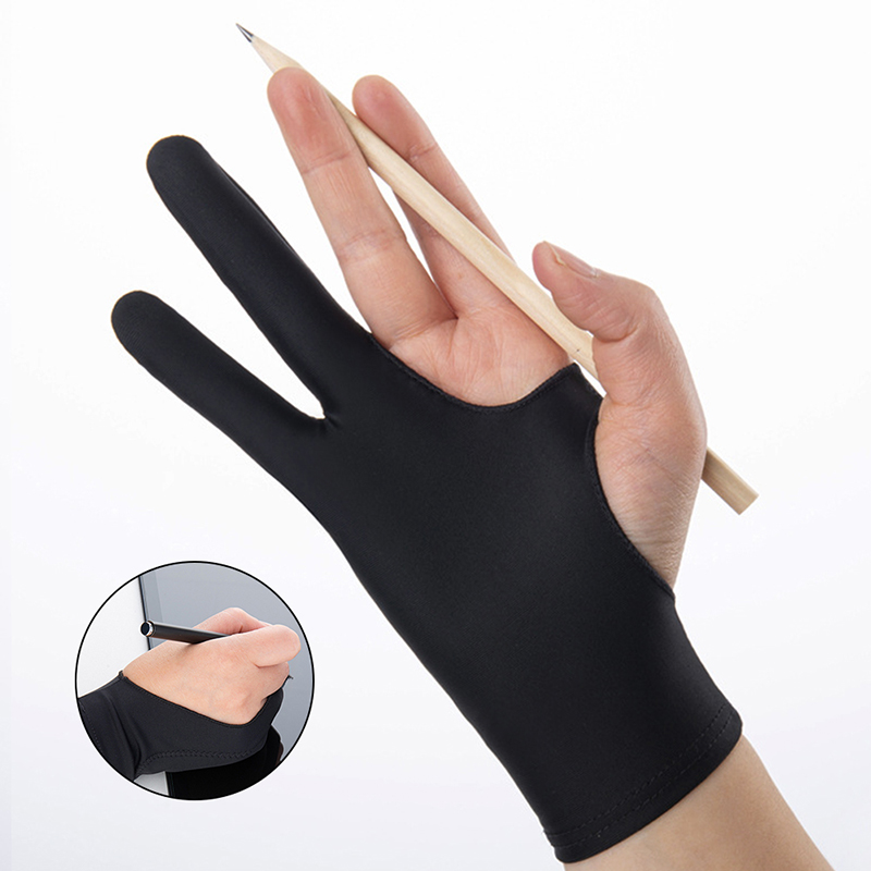 Drawing Glove Artist - Tekenhandschoen Anti-touch Twee vingers Schilderhandschoenen voor