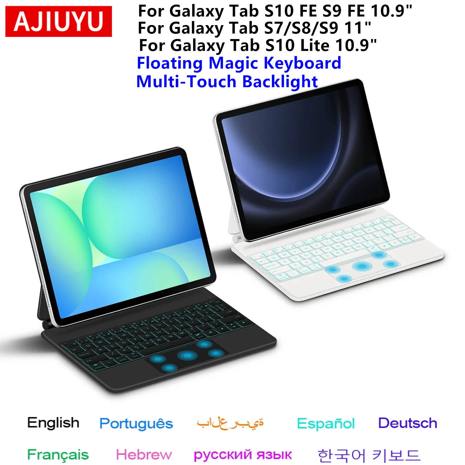 Samsung Tablet S10 Accessories - Magisch toetsenbord voor Samsung Galaxy Tab