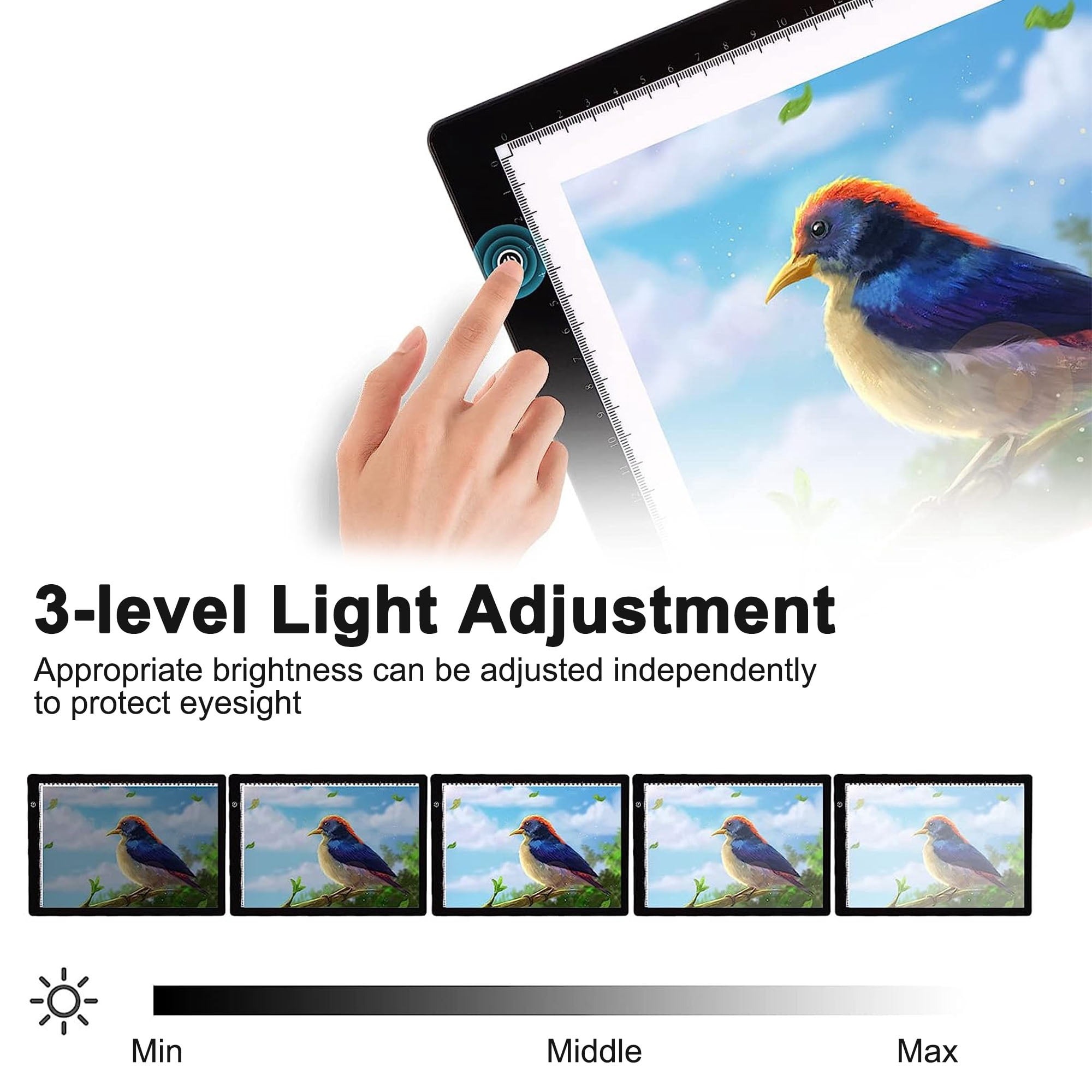 A3/A4/A5 Drie-niveau dimbare L - Graphic Tablet Accessories recensie en prijs
