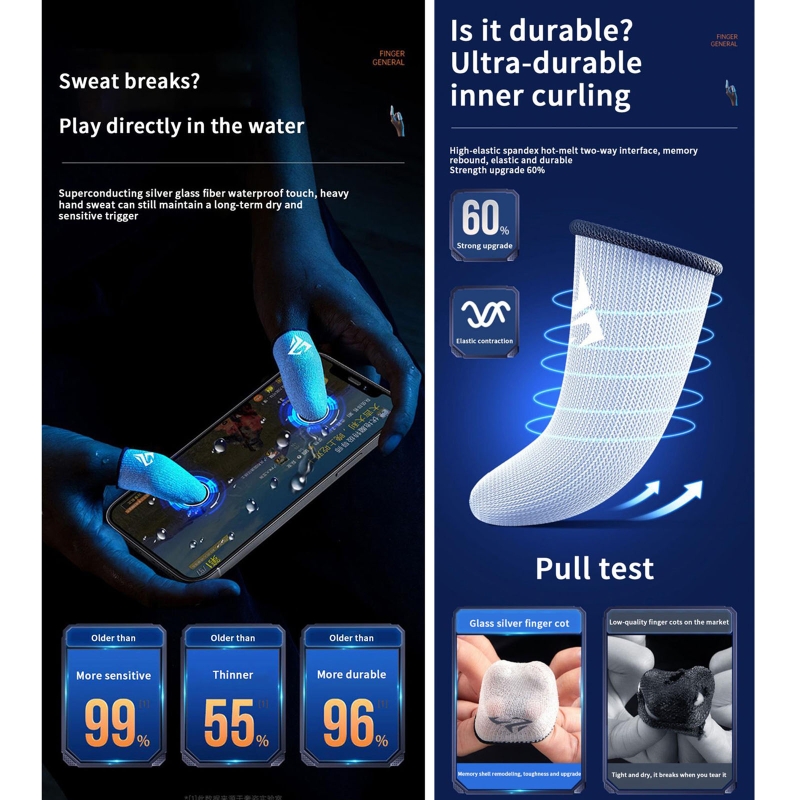 1 paar gamer vinger mouwen zwe - Graphic Tablet Accessories recensie en prijs