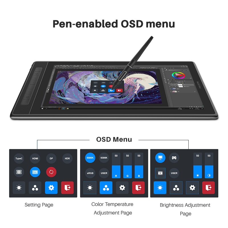 Huion Kamvas Pro 16 2.5K Qhd T - Huion Tablet Accessories recensie en prijs
