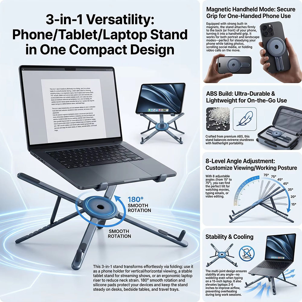 Draagbare magnetische telefoon - Tablet Ipad Accessories recensie en prijs