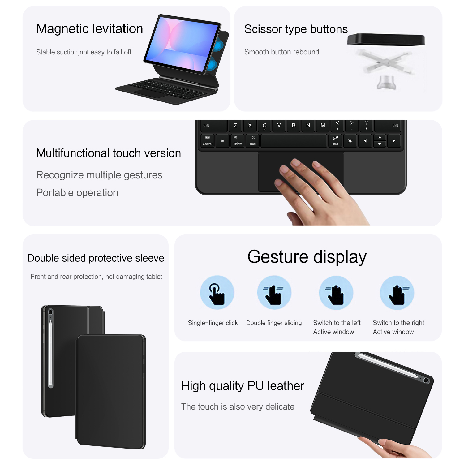 Magisch toetsenbord voor Samsu - Samsung Tablet S10 Accessories recensie en prijs
