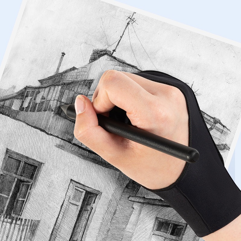 1Pc Twee Vinger Kunstenaar Han - Drawing Glove Artist recensie en prijs